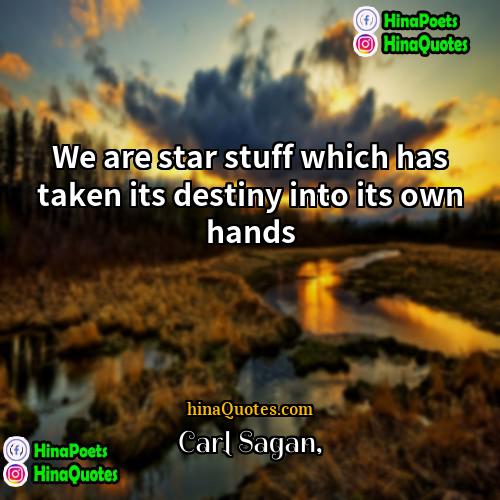 Carl Sagan Quotes | We are star stuff which has taken